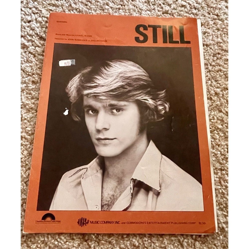 STILL Sheet Music JOHN SCHNEIDER 1979 Lionel Richie